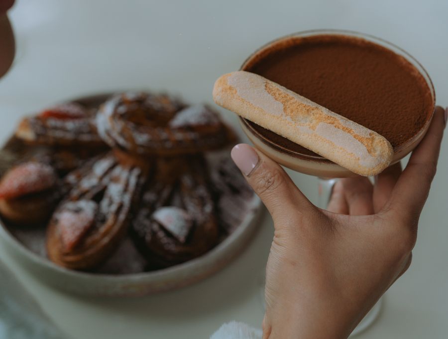 Cannoli siciliens et espresso en dessert — Chez Angela, Spa